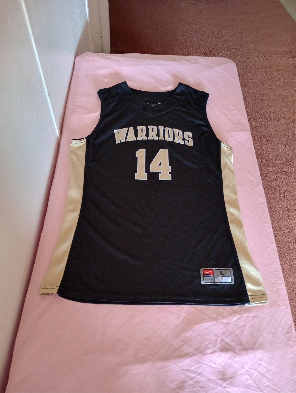 Nike basketball jersey warriors #14 Men's Size L